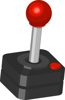 Joystick çizgi film çizimi tasarımı