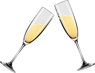 Şampanya bardağı çizimi