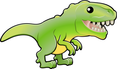 şirin tyrannosaurus rex dinozor illüstrasyon