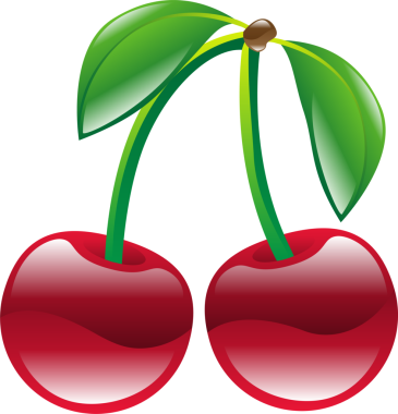 kiraz illüstrasyon tasarım elementleri