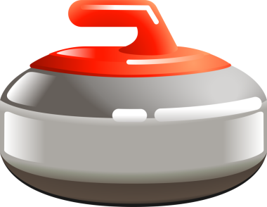 Curling Stone Illustration tasarım elementleri