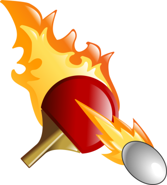 alev topu ve ping pong bat