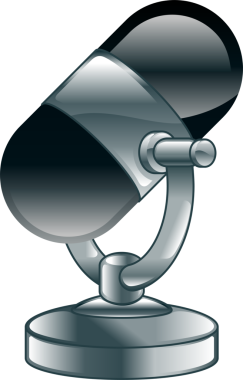 parlak eski okul mikrofon