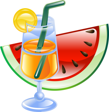 yaz kokteyl ve karpuz