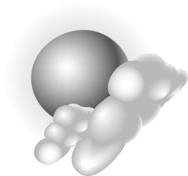 Gümüş metalik weather simge