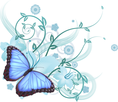 güzel mavi kelebek arka plan