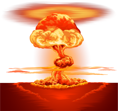 nükleer patlama mantar bulutu