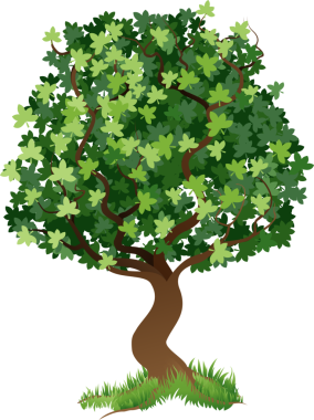 Ağaç illüstrasyon tasarımı ögesi