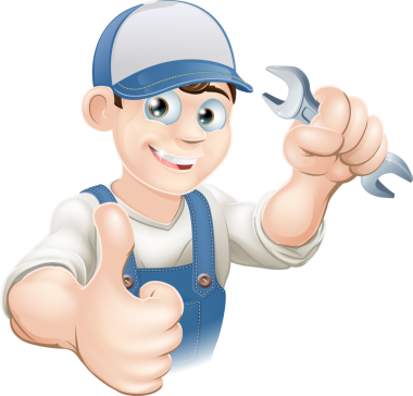 başparmak yukarıya tesisatçı veya mekanik