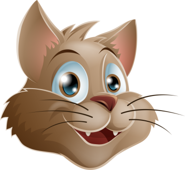 Çizgi film kedi tasarımı ögesi 