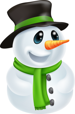 Çizgi film Noel Kardan Adam tasarımı ögesi 