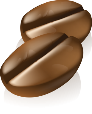 Kahve Fasulyesi tasarım elementi 