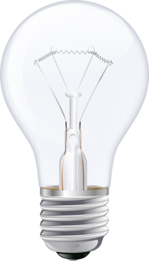 Ampul illüstrasyon tasarım ögesi 