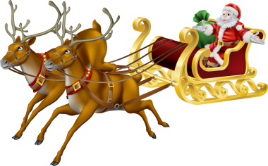 Noel kızağı tasarım elementi 