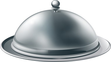 Gümüş tepsi çizim tasarımı ögesi 