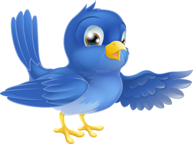 Mavi kuş nokta tasarım elementi 