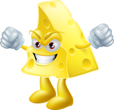 Kızgın peynir adam tasarım elementi