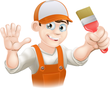 ressam ya da dekoratör adam