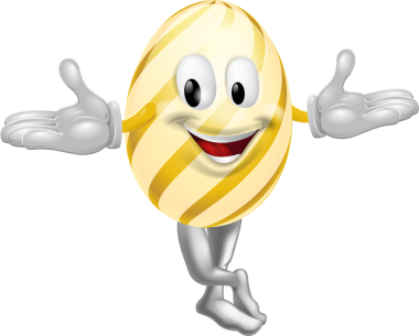 karikatür Paskalya yortusu yumurta adam