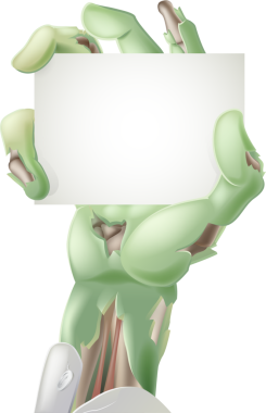 zombi el işareti tutarak