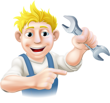 karikatür mekanik veya tesisatçı