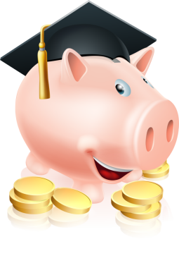 Mezuniyet Piggy Bank tasarım elementi