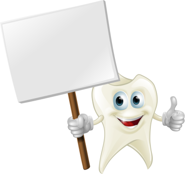 Diş adam bir tabela holding