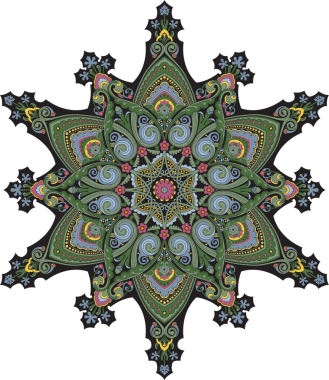 Ortadoğu çiçek desen motif