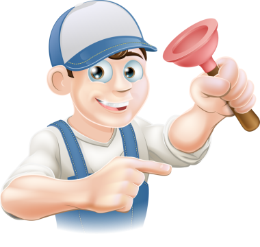 karikatür hademe ya da tesisatçı