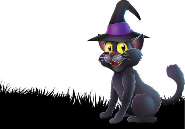 Cadılar Bayramı dolunay cadı kedi