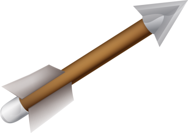 Çizgi film ok tasarımı ögesi