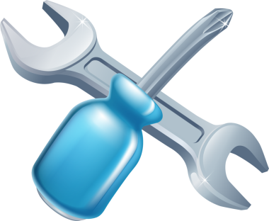 çapraz somun anahtarı ve tornavida araçları