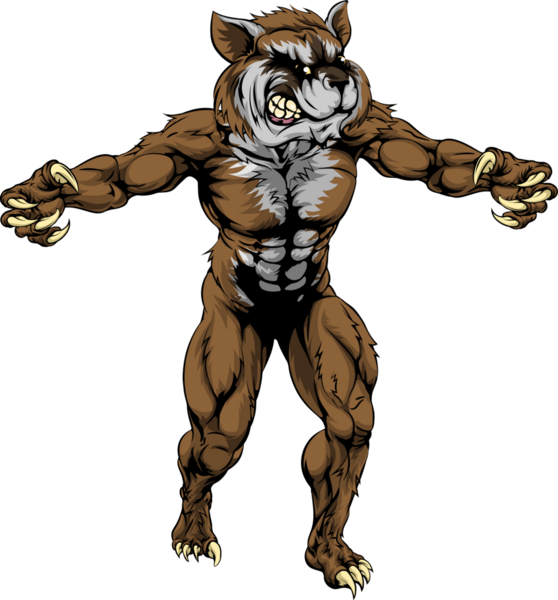 Иллюстрация страшного талисмана енота с выдернутыми когтями
