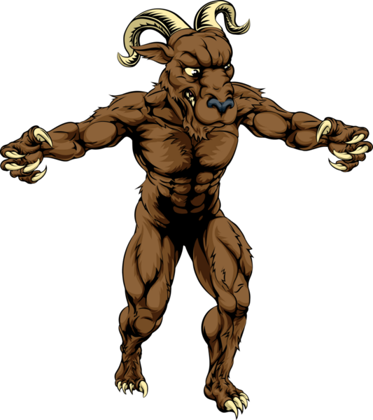 Иллюстрация талисмана талисмана, стоящего с выдернутыми когтями