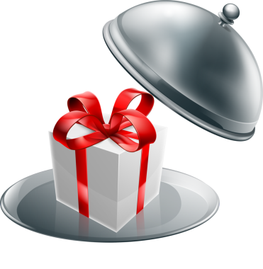 Hediye gümüş tepsi lüks tabak konsepti gümüş tepsi üzerinde servis ediliyor