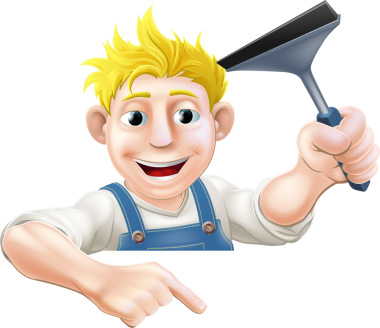 Bir cam temizleyicisinin cam sileceği tutarken bir tabelayı ya da mesajınızı göstermesi.