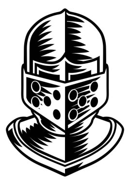 Kaliteli ahşap oymalı şövalye miğferi.