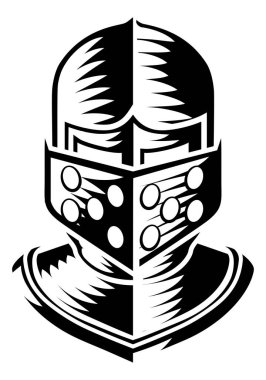 Kaliteli ahşap oymalı şövalye miğferi.