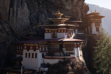 view of the Tigers Nest temple in Paro, Bhutan. High quality photo