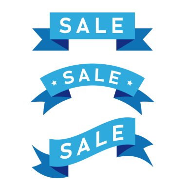 Satılık şerit işareti vektör ayarla