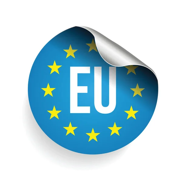 União Europeia Logotipo Bandeira Vetor —  Vetores de Stock