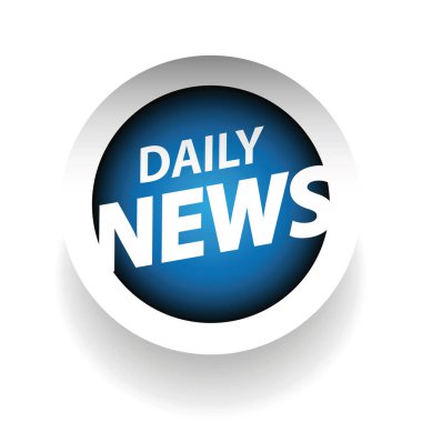 Günlük haber mavi düğme