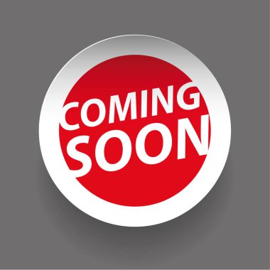 Etiket vektör coming soon