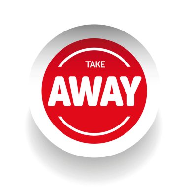 Away etiket vektör al