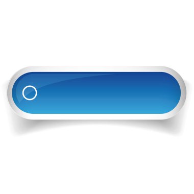 Düğme vektör bar mavi parlak web