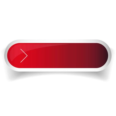 Kırmızı parlak web düğme vektör bar