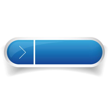 Düğme vektör bar mavi parlak web