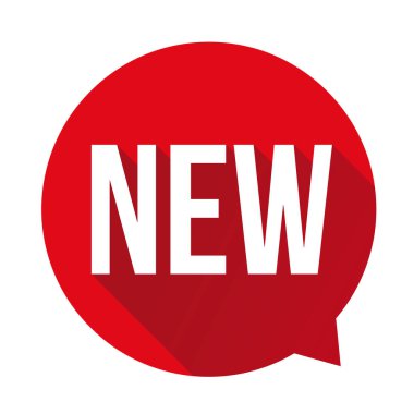 Yeni etiket konuşma balonu kırmızı