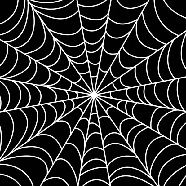 Spider Web Texture Halloween Hand Drawn Cobweb Background Vector Illustration — Stock Vector