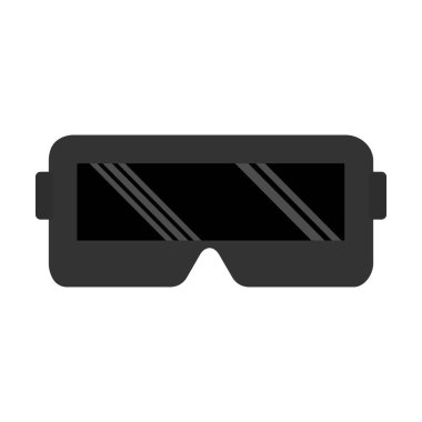 Virtual reality glasses. VR technology. Vector illustration isolated on white.